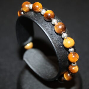 Bracelet Triple Protection – Œil de Tigre, Onyx & Argent 925