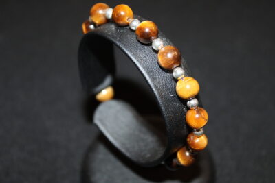 Bracelet Triple Protection – Œil de Tigre, Onyx & Argent 925